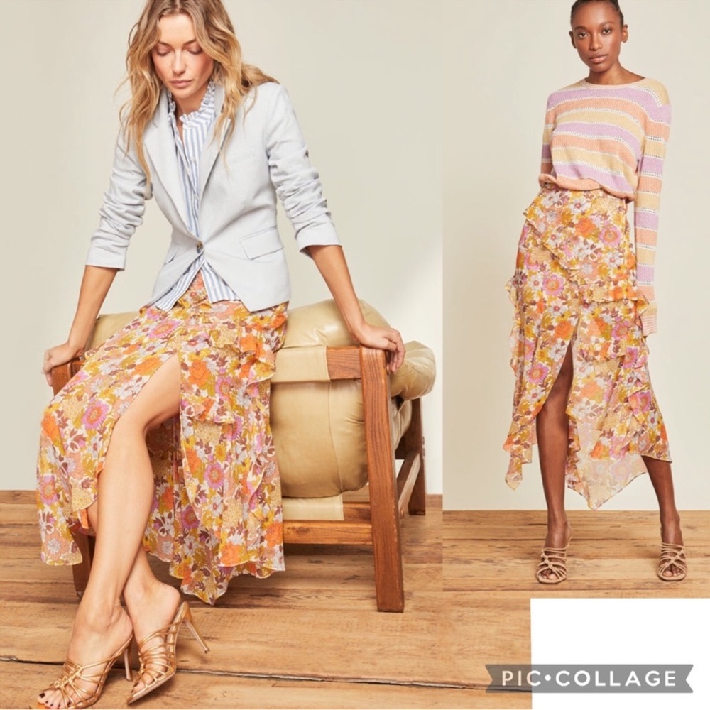 Veronica Beard Eleonora Asymmetrical Floral skirt NWT $498